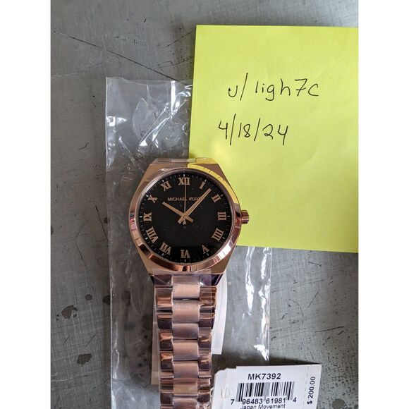 Michael Kors Lennox Rose Gold-Tone Watch MK7392 including box, Like New - Picture 4 of 8